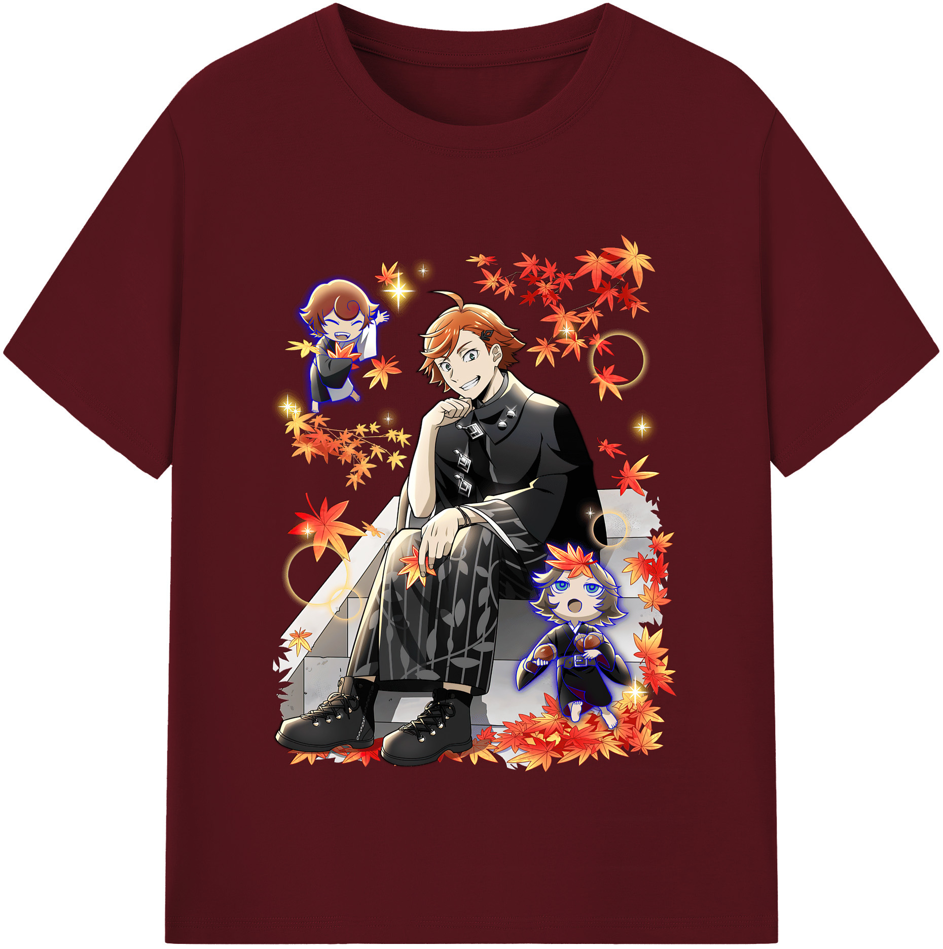 （画像用） 文豪ストレイドッグス Bungo Stray Dogs 綿100％半袖Tシャツ（フロントプリント）